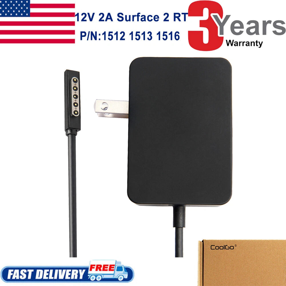 For Microsoft Surface RT Charger 1512 24W 12V 2A AC RT 1,2 & pro Power Adapter