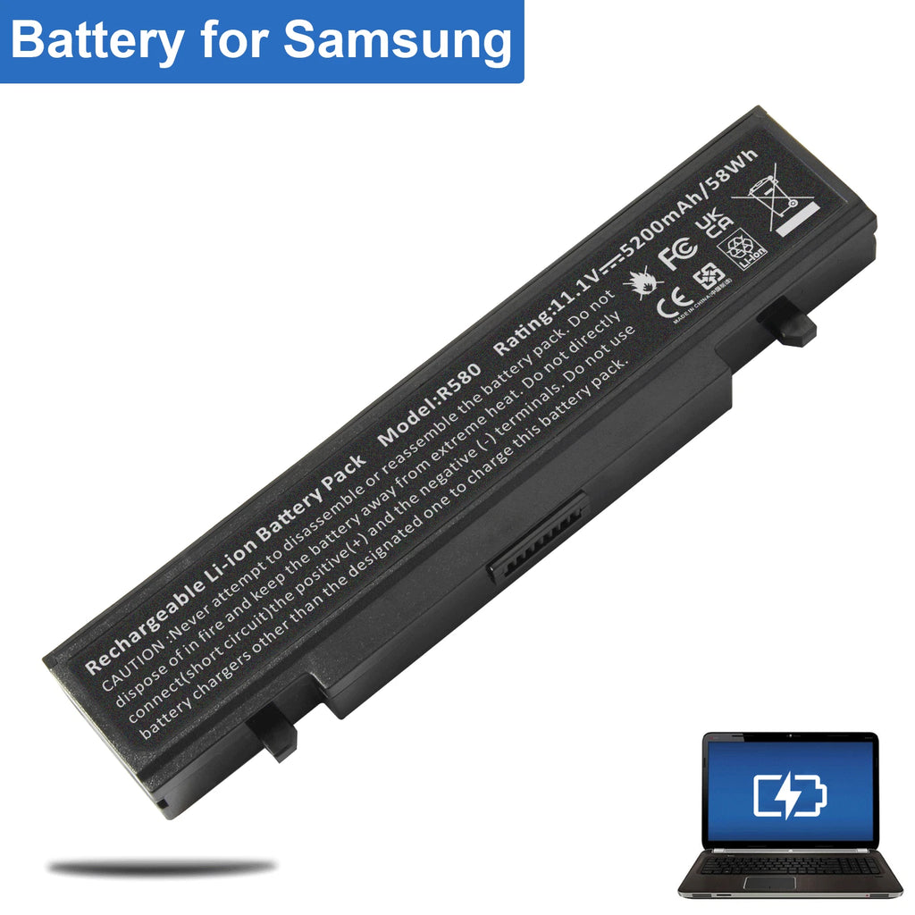 Battery for Samsung AA-PB9NC5B AA-PB9NC6B AA-PB9NS6B AA-PL9NC2B R540 RV510 RV511