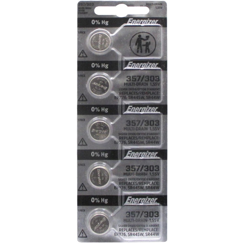 Energizer 357/303 Silver Oxide Coin Cell Batteries SR44SW Pack Of 20 USA SELLER