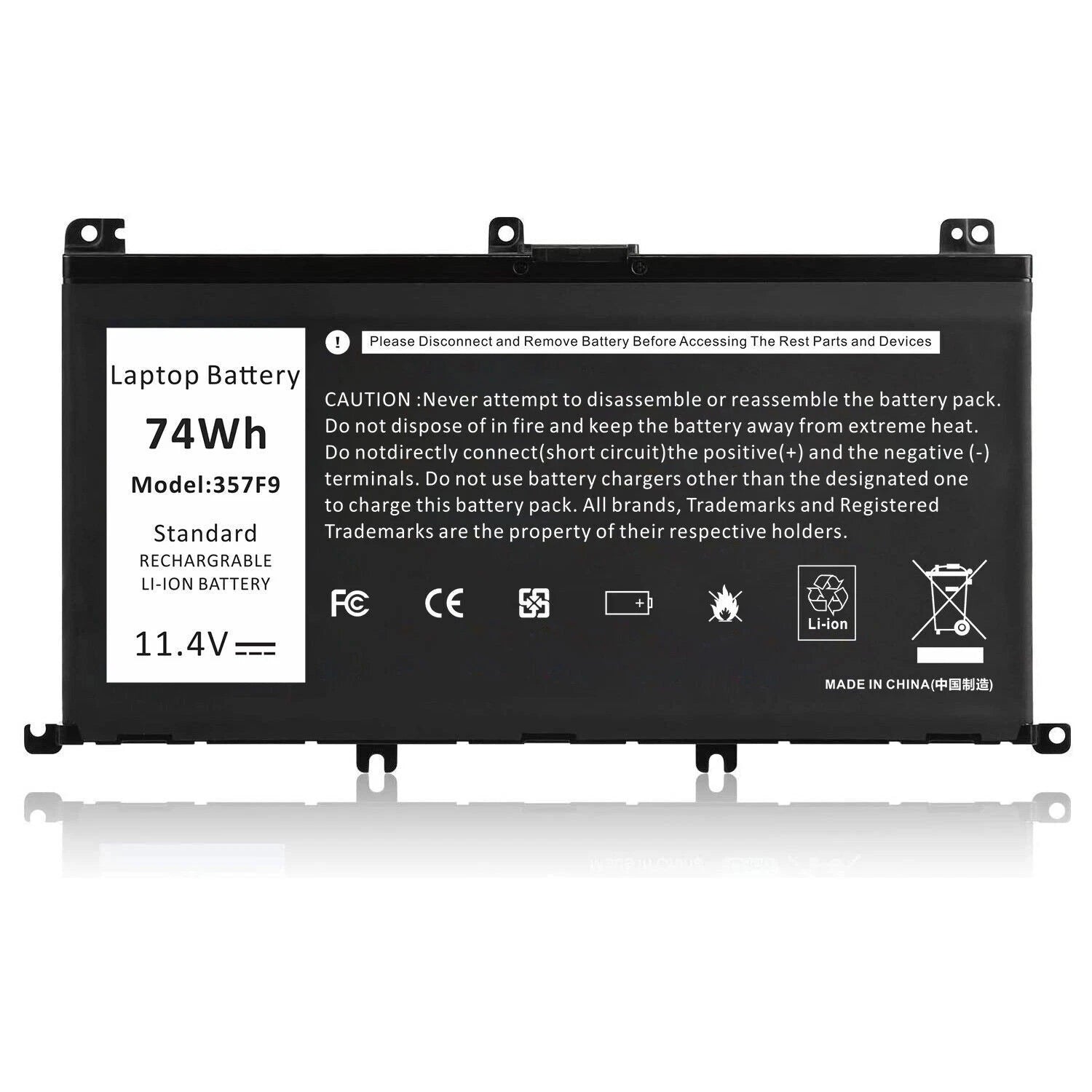 357F9 Battery For Dell Inspiron 15 7000 Gaming P65F P65F001 P57F 71JF4