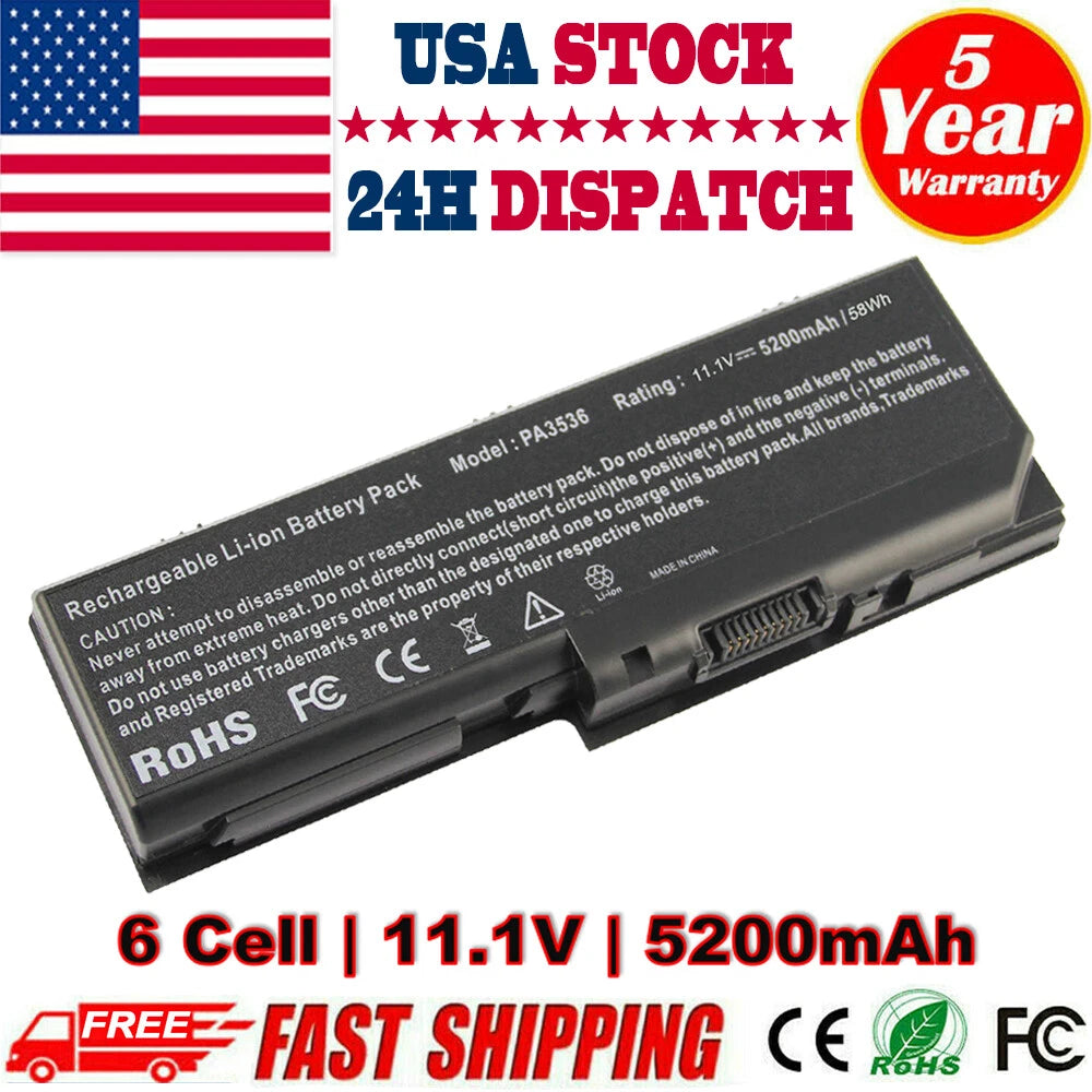 Battery for TOSHIBA Satellite PA3536U-1BRS 1BAS L350 L355 L355D P200 P205 P205D