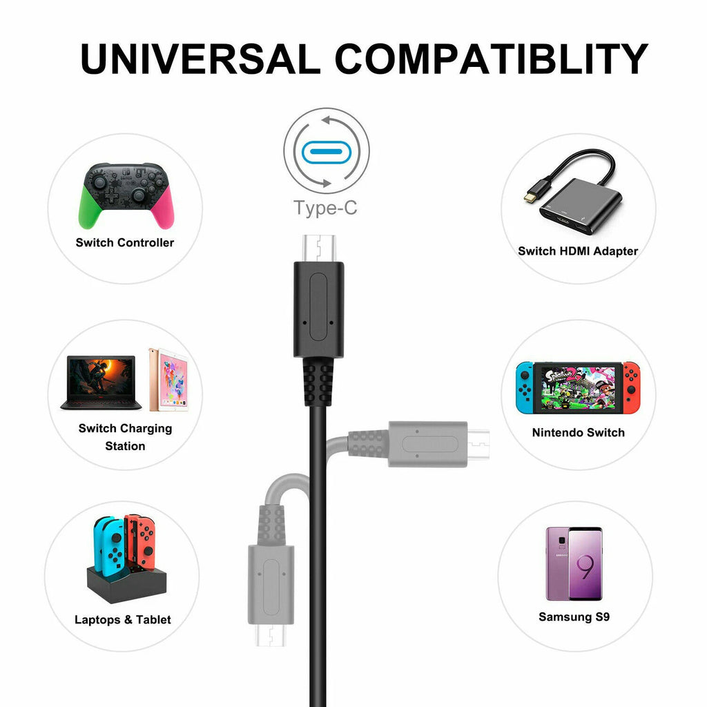 For Nintendo Switch / Lite Charger / TV Dock Mode / OLED AC Adapter Charger 15V