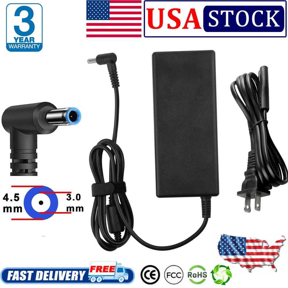 45W 65W 90W For HP Laptop AC Adapter Charger blue tip 19.5V Pavilion 710412-001