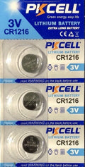 CR1216 PKCELL / 1216 ECR1216 3V BUTTON COIN CELL (3 BATTERIES) USA Seller