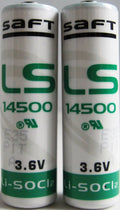 2 Saft LS 14500 LS14500 AA 3.6V Lithium Battery
