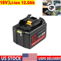 12.0Ah Battery For Makita 18V Lithium BL1890 BL1860B BL1850 BL1830 Power Tool US