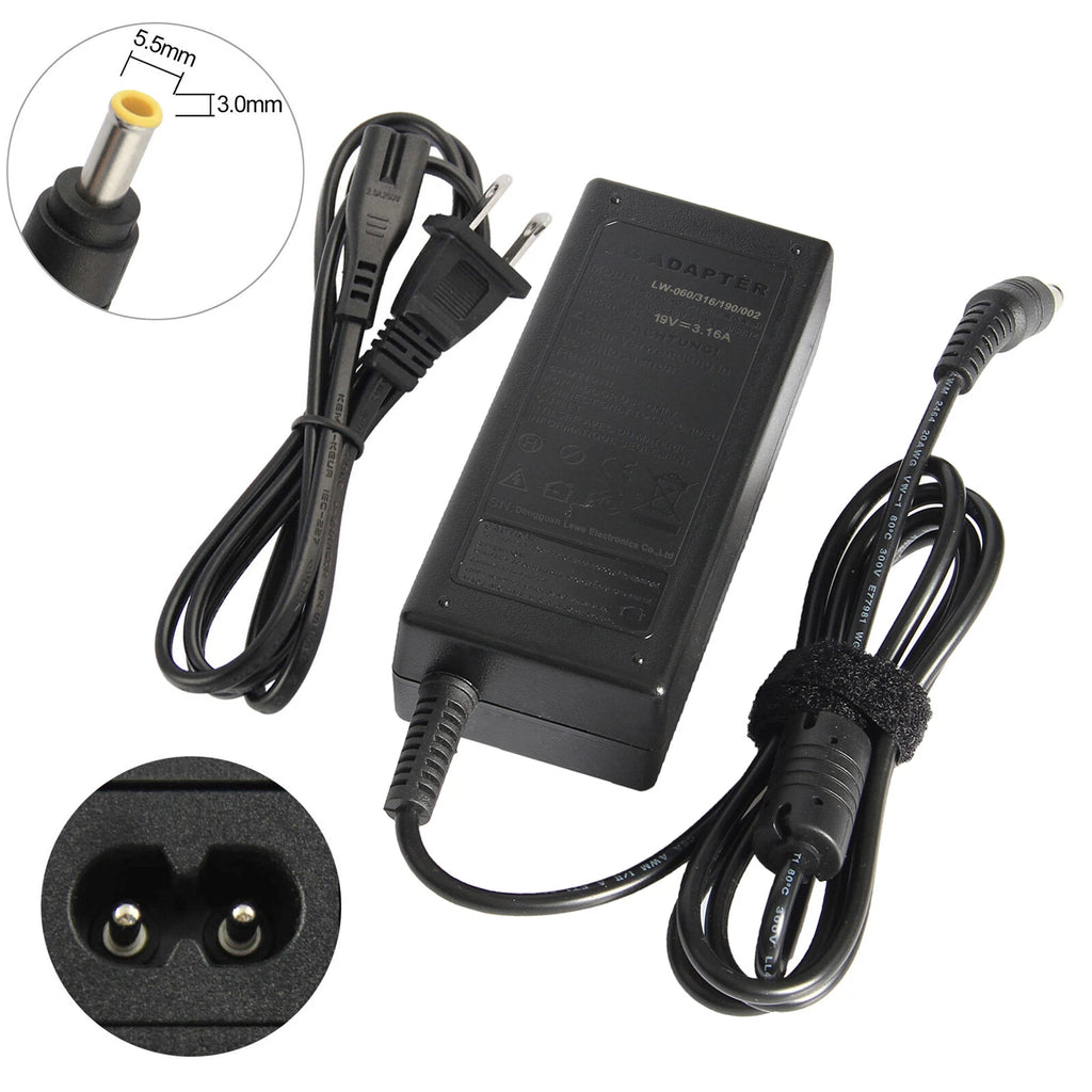 AC Adapter Charger For Samsung RV510 RV511 RV515 RV520 R510 R519 R530 R719 SF310