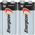2 Energizer Max 9V 9 Volt E522 Alkaline Battery Bulk