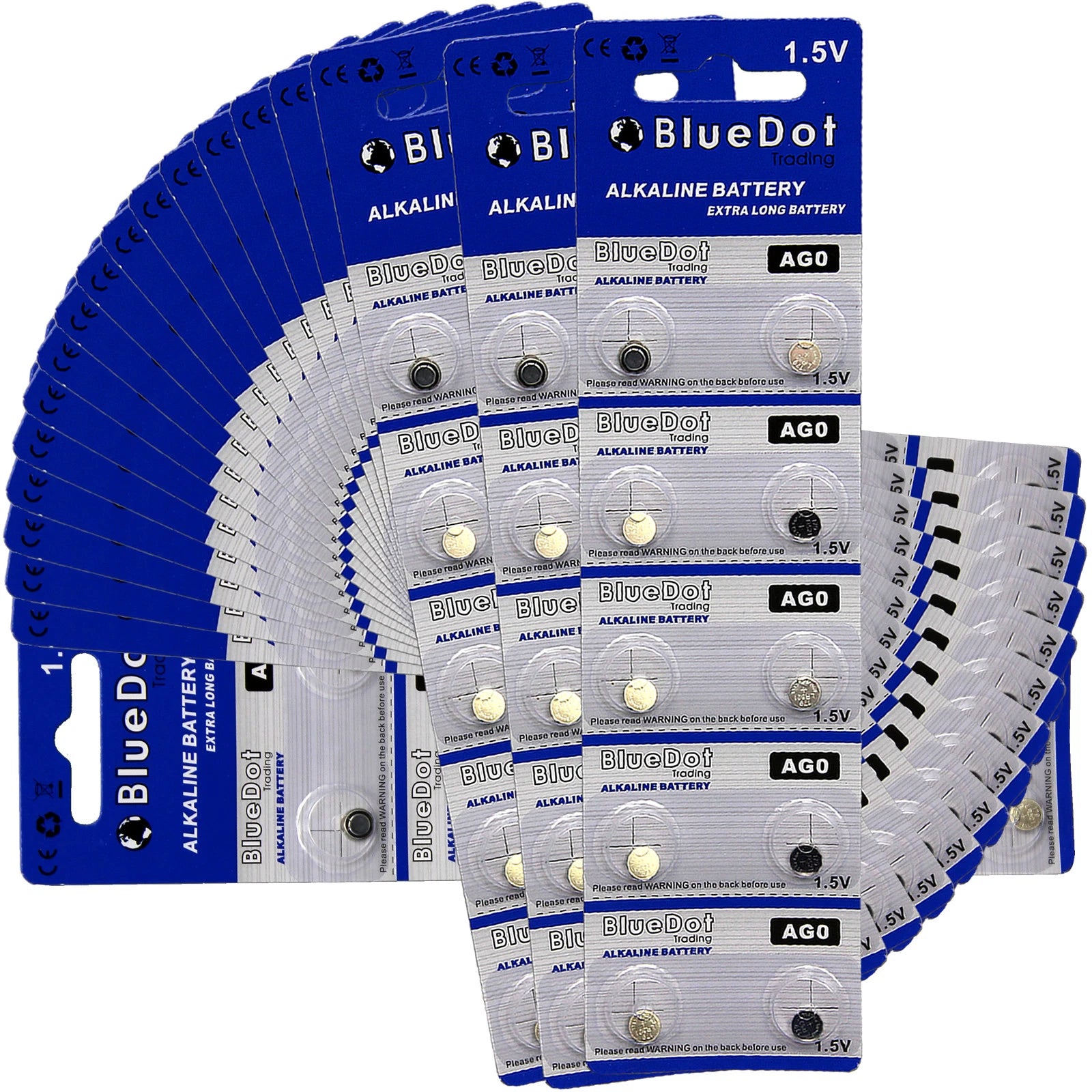 200 x BlueDot AG0 379A AGO 618 SR63 SR521SW Alkaline Watch Battery US SHIPPER