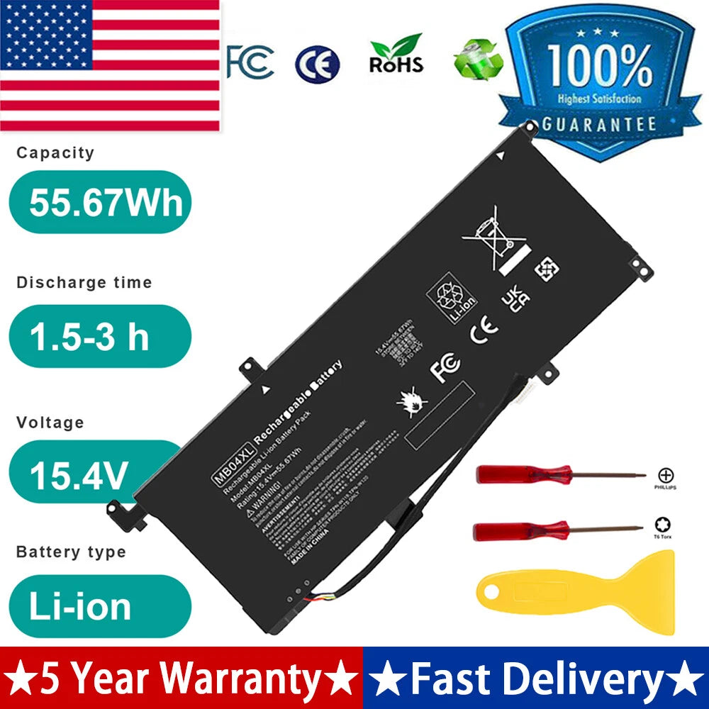 MB04XL Battery For HP ENVY X360 M6-AQ103DX M6-AQ105DX M6 Convertible PC Laptop