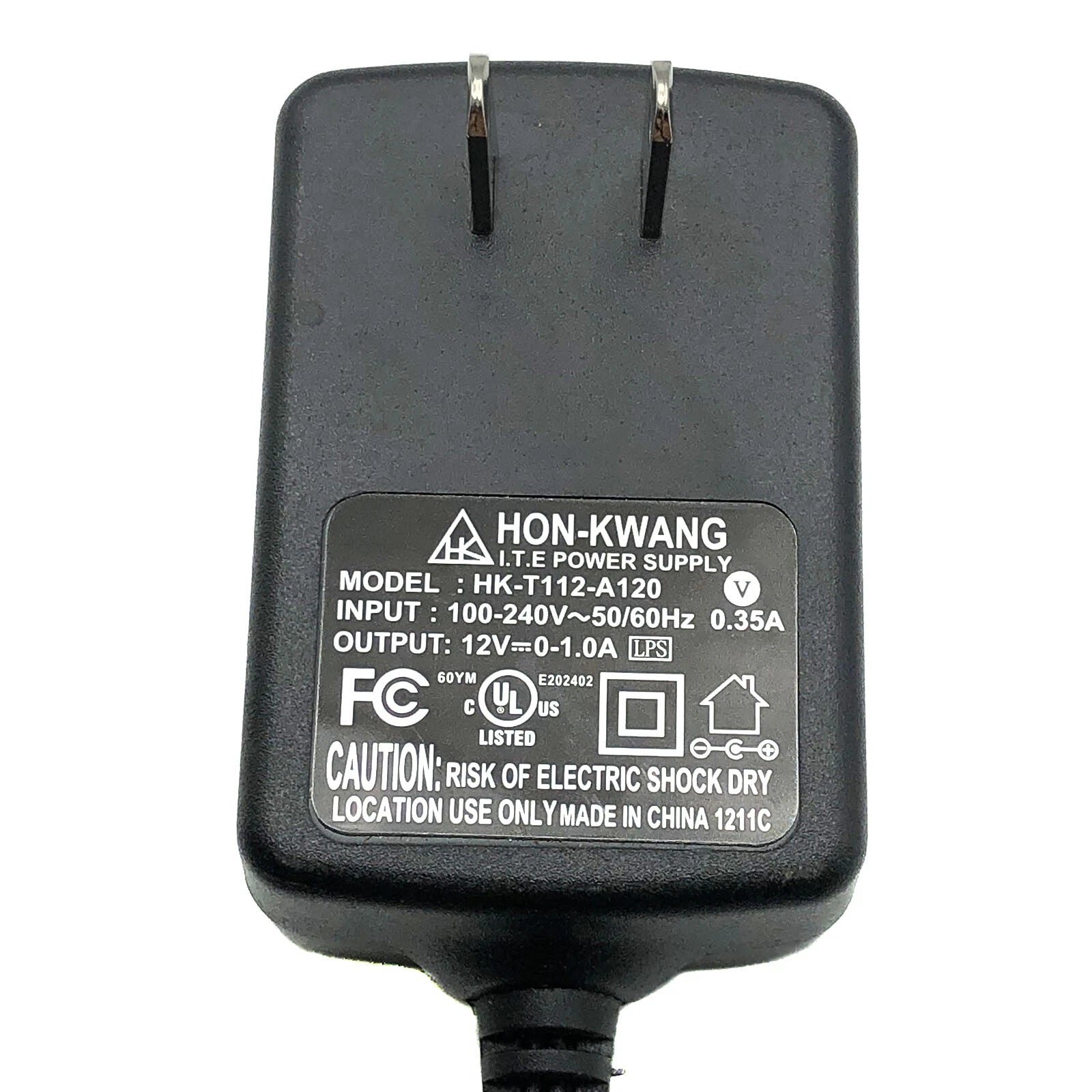 NEW Genuine Hon-Kwang 12V 1A HK-T112-A120 Wall Adapter 2103-30110138R