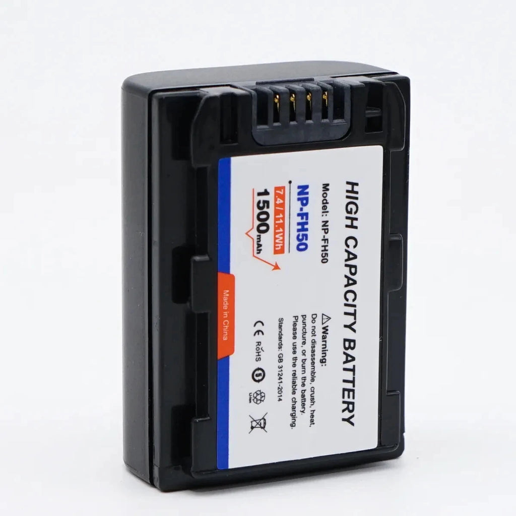 Replacement NP-FH50 Battery for Sony Cyber-shot/ Alpha/ Handycam Digital Cameras