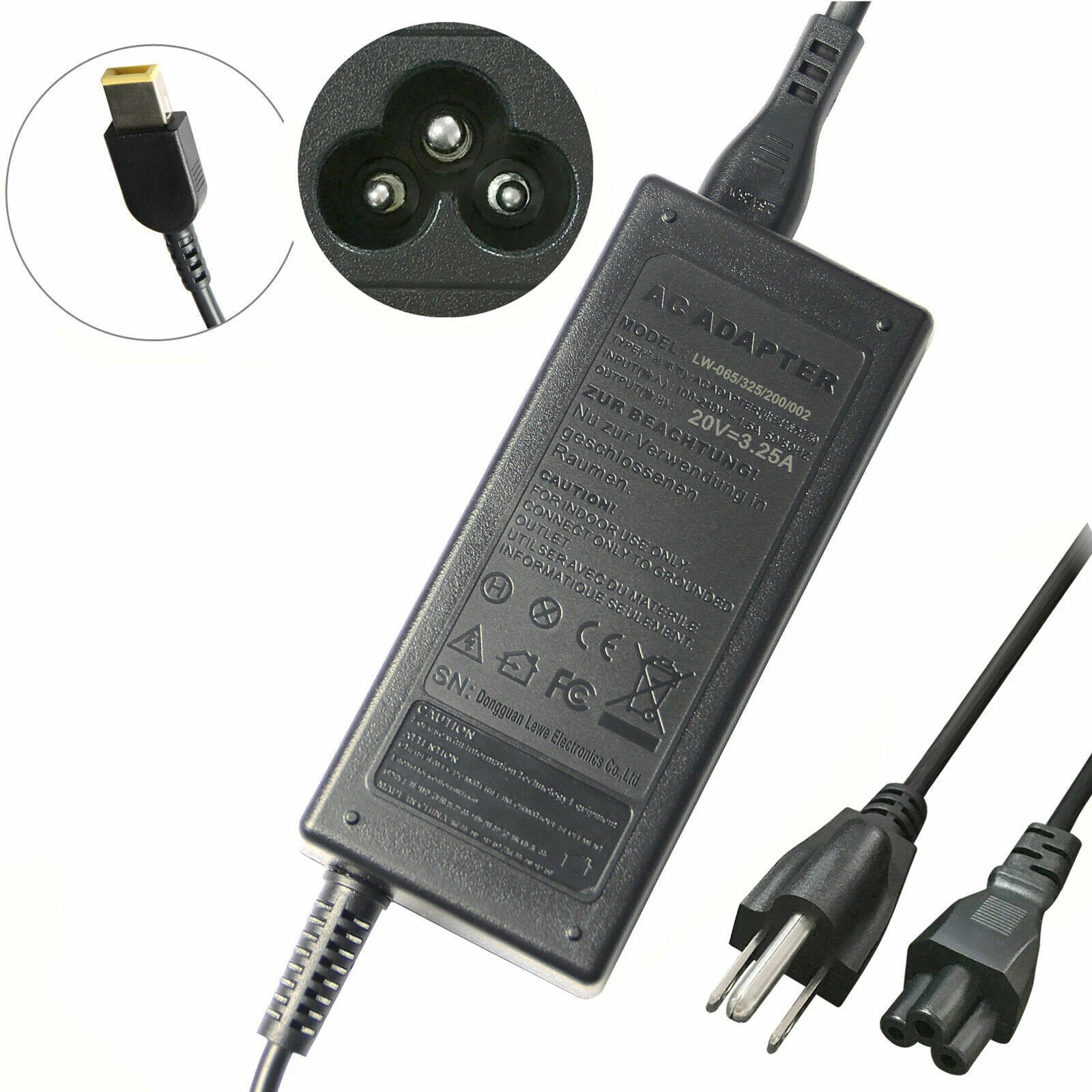 AC Adapter Charger Power Cord Supply for Lenovo ThinkPad S1 X1 Yoga 11e 12 14 15
