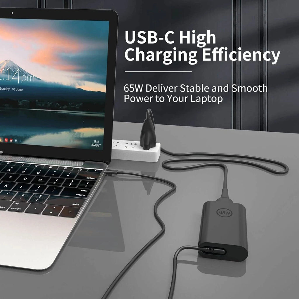 65W 45W USB C Laptop Charger For Dell Acer Samsung Asus Google AC Adapter Power