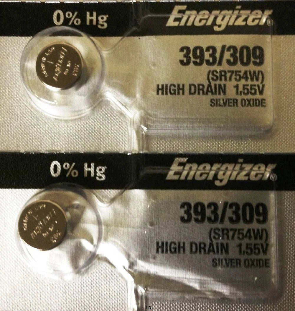 ENERGIZER 393/309 SR754W(10 piece) WATCH BATTERIES NEW SEALED Authorize Seller