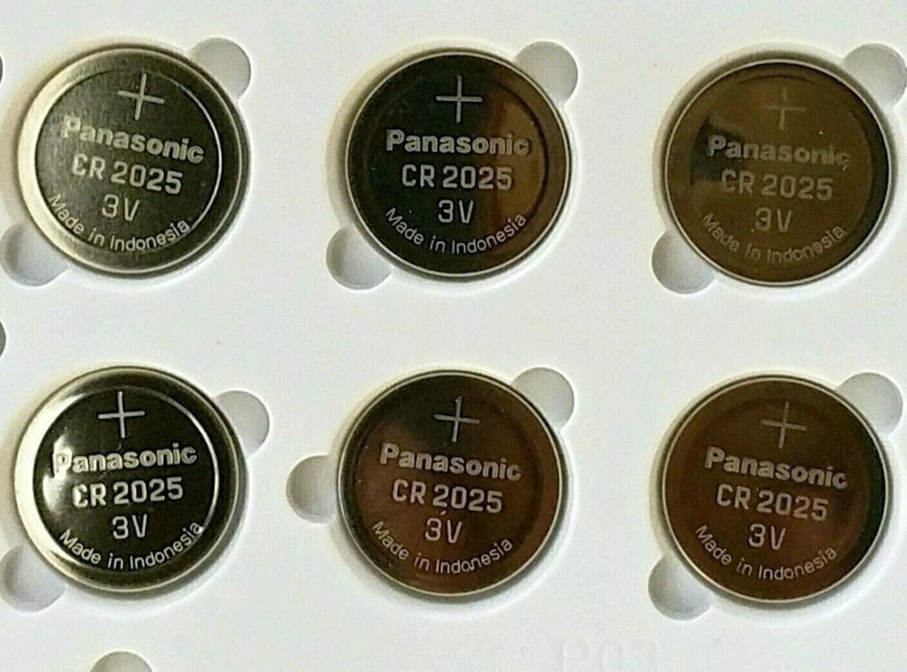 6 NEW PANASONIC CR2025 ECR 2025 Batteries 3V Exp.2025