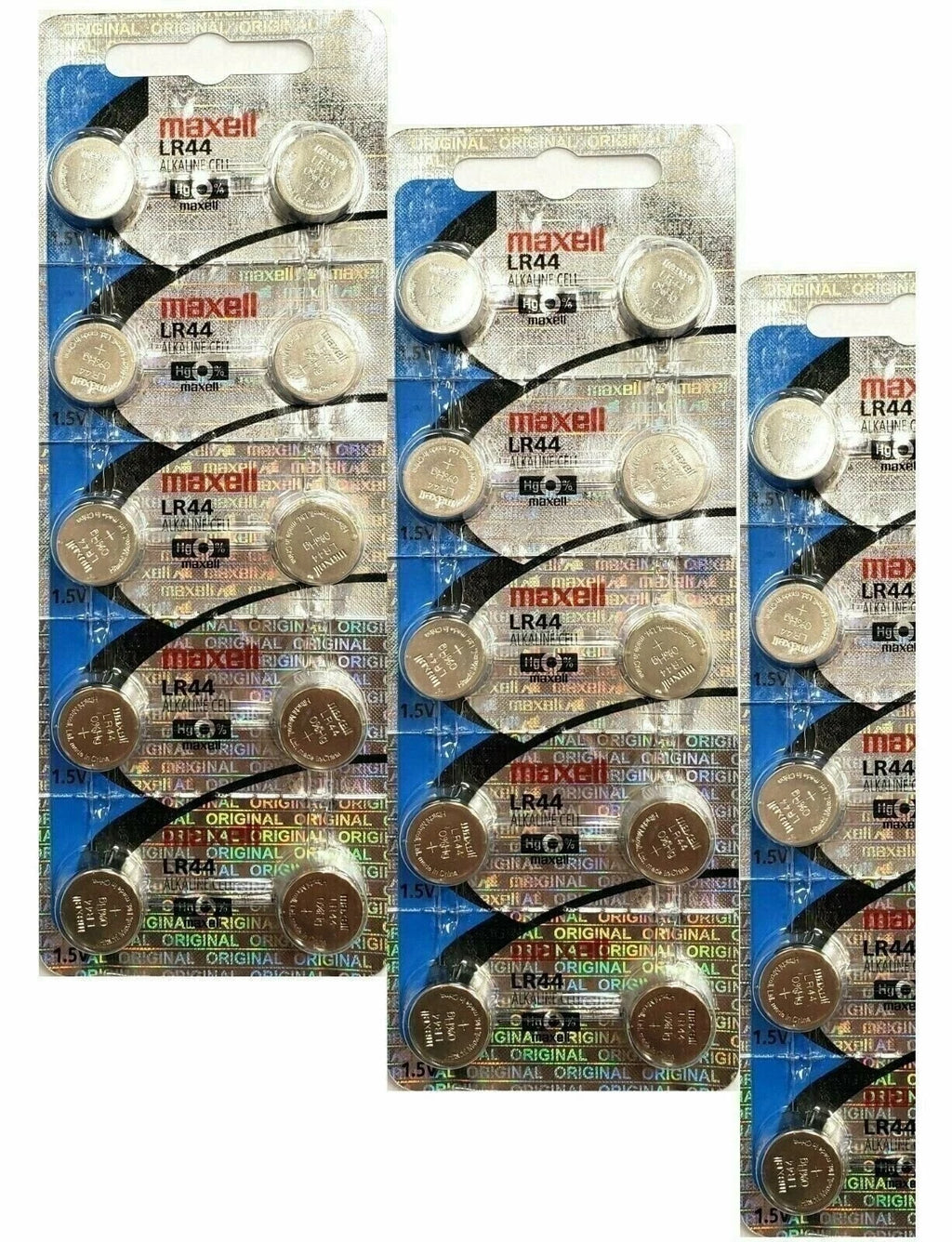 25 Pack Maxell AG13 LR44 357 Button Cell Battery