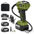 Cordless Tire Inflator Air Compressor 12V Car Tire Pump 21V Rechargeable Battery