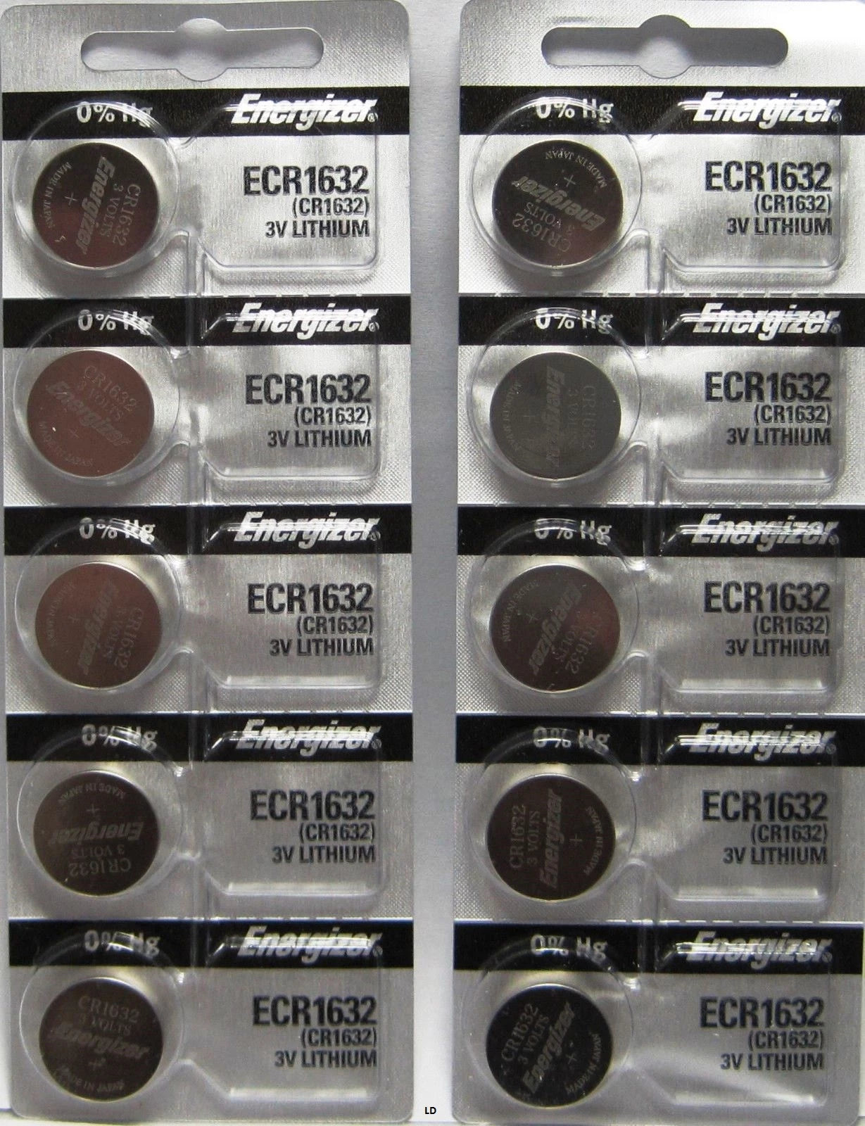Energizer ECR1632 CR 1632 Lithium 3V Battery Braned New Authorized Seller
