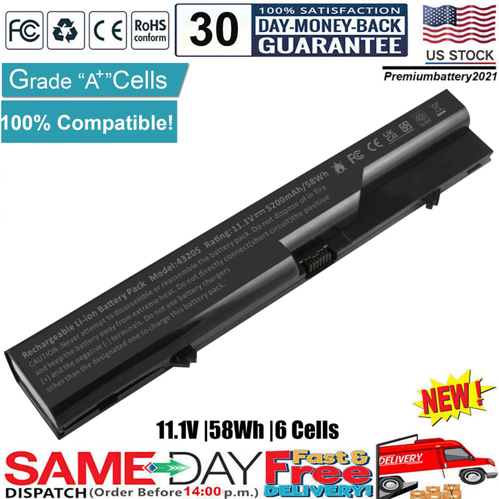 Laptop Battery for HP Probook 4320s 4420S 4520S 4320t HSTNN-YB1A 5935720-001 New