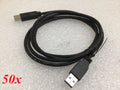 (Lot of 50) - USB 3.0 Cable - USB 3.0 Type A to Type B SS Cable - 5/6ft.