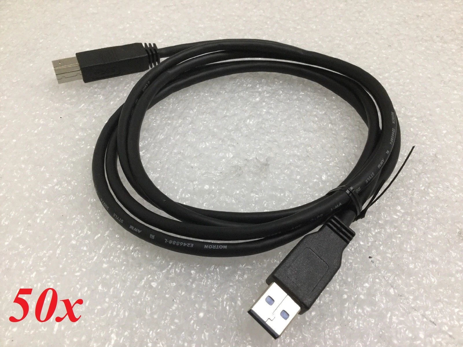 (Lot of 50) - USB 3.0 Cable - USB 3.0 Type A to Type B SS Cable - 5/6ft.