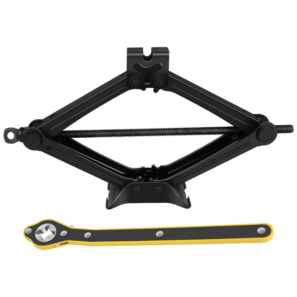 Scissor Jack 2.5 Ton Steel Scissor Car Lift Jack Kit with Hexagonal Lug Wrench
