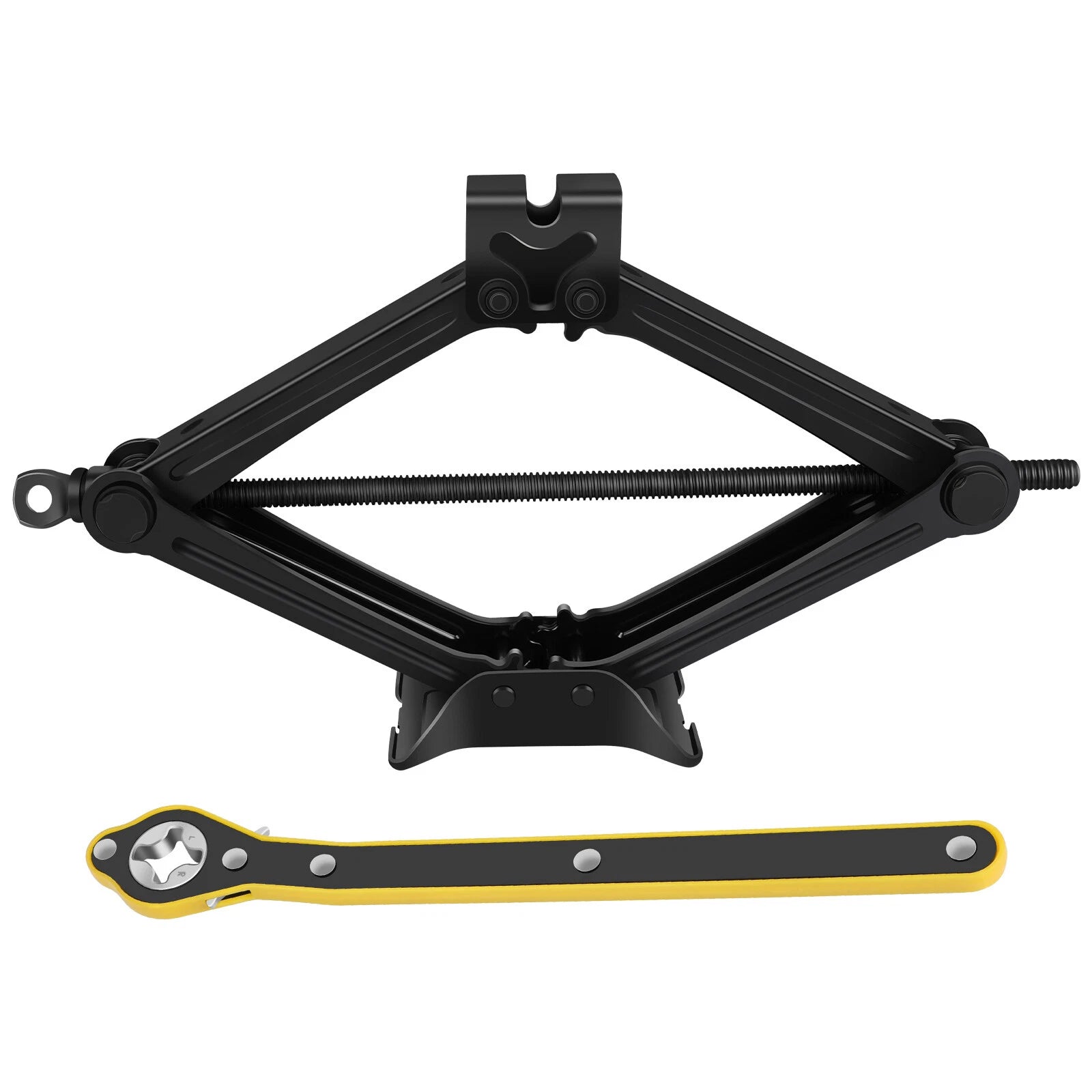 Scissor Jack 2.5 Ton Steel Scissor Car Lift Jack Kit with Hexagonal Lug Wrench