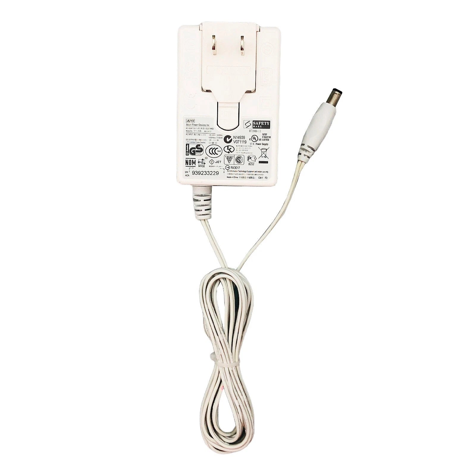 NEW Original APD WA-24E12 AC Power Adapter 12V 2A Tip 5.5mm Power Supply 24W OEM