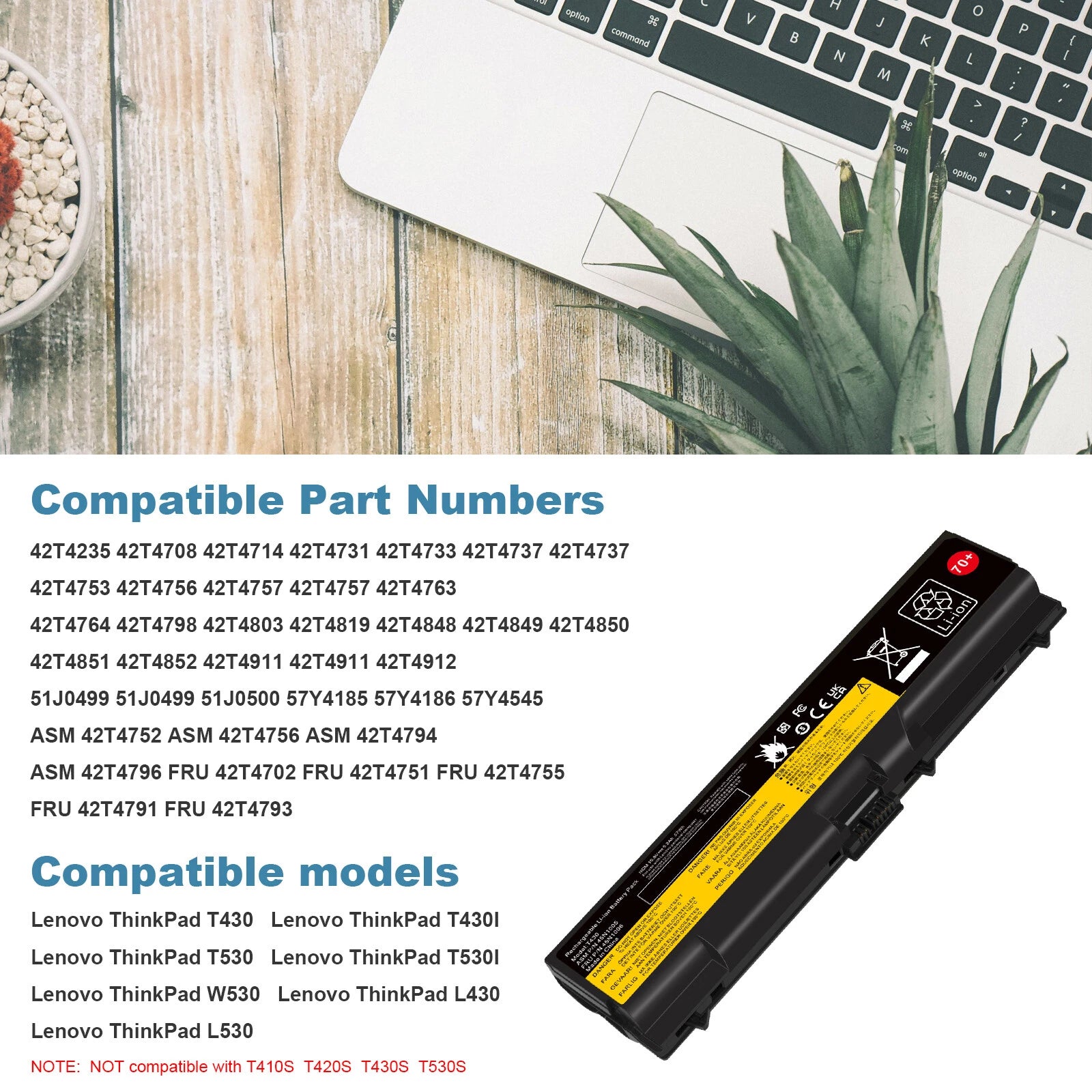 T430 45N1005 US Battery For Lenovo ThinkPad 45N1000 45N1001 45N1004 T430I T530