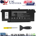 7FMXV 15.2V 63Wh Battery for Dell Latitude 5320 7320 7420 7520 TN2GY 9JM71