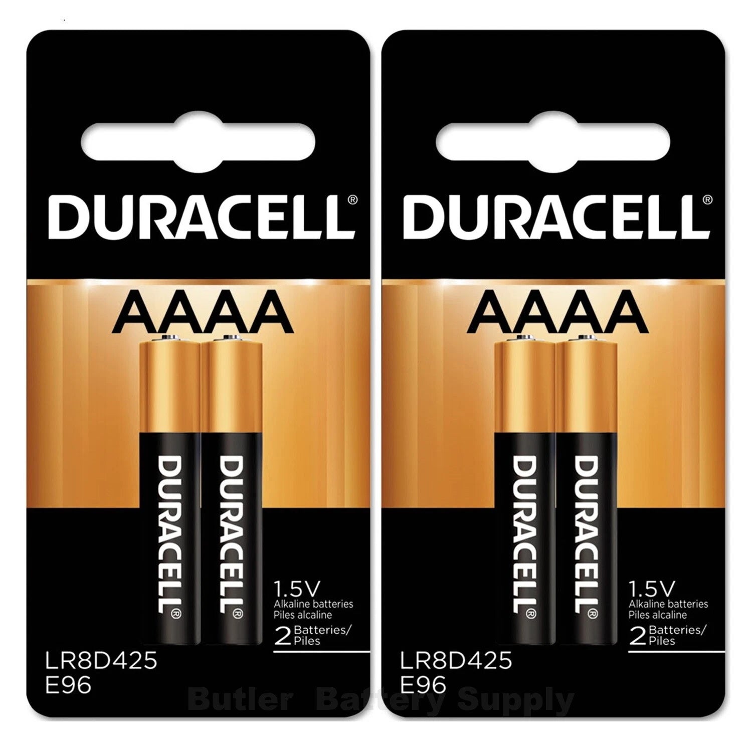 4 Duracell AAAA Alkaline Batteries ( MX2500, E96, MN2500, LR8D425, 25A )