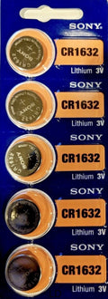 SONY / MURATA CR1632 LITHIUM 3V (5 piece) BATTERY CR 1632 US Seller GENUINE