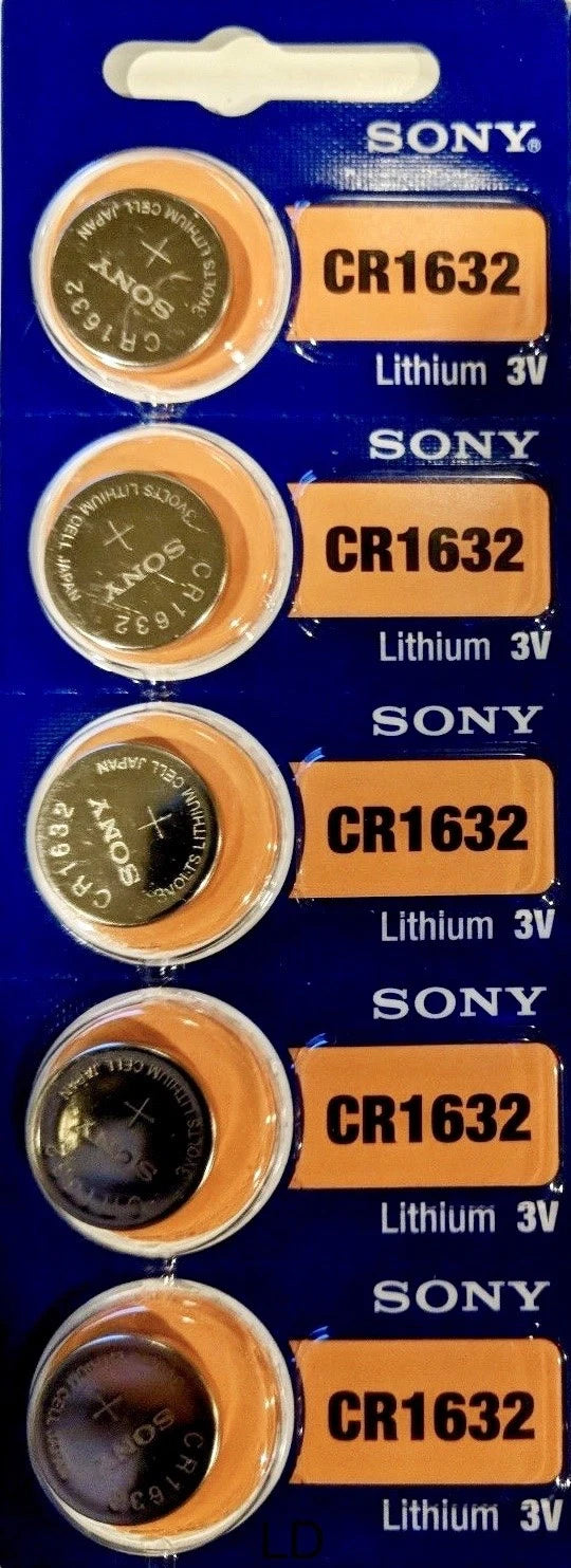 SONY / MURATA CR1632 LITHIUM 3V (5 piece) BATTERY CR 1632 US Seller GENUINE