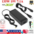 Power Supply For Acer Nitro 5 AN515 Charger AC Adapter 135W 19V 7.1A 5.5*1.7mm