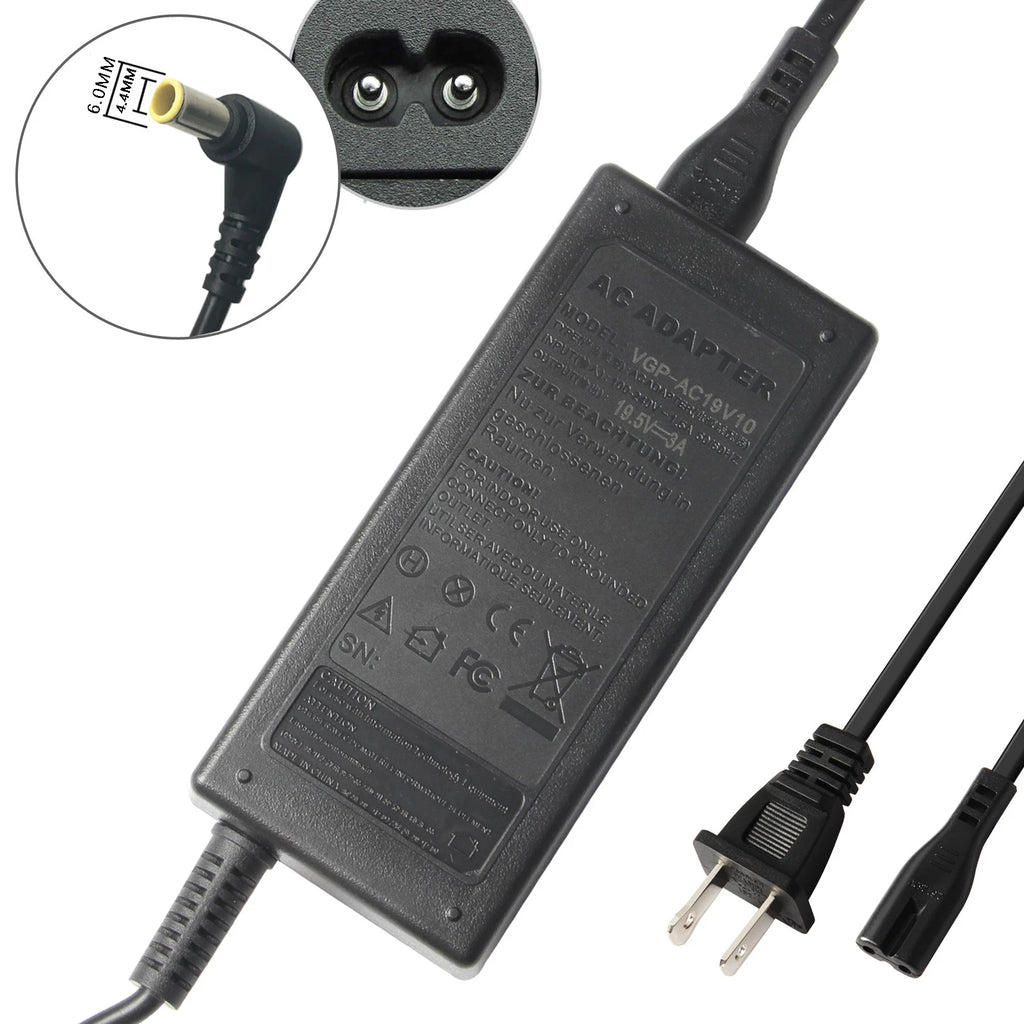 AC Adapter For Sony KDL-48W600B KDL-40W600B Smart LED HD TV Power Charger 65W