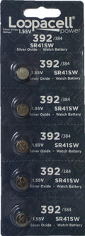 Loopacell 392/384 Silver Oxide Battery: Card of 5