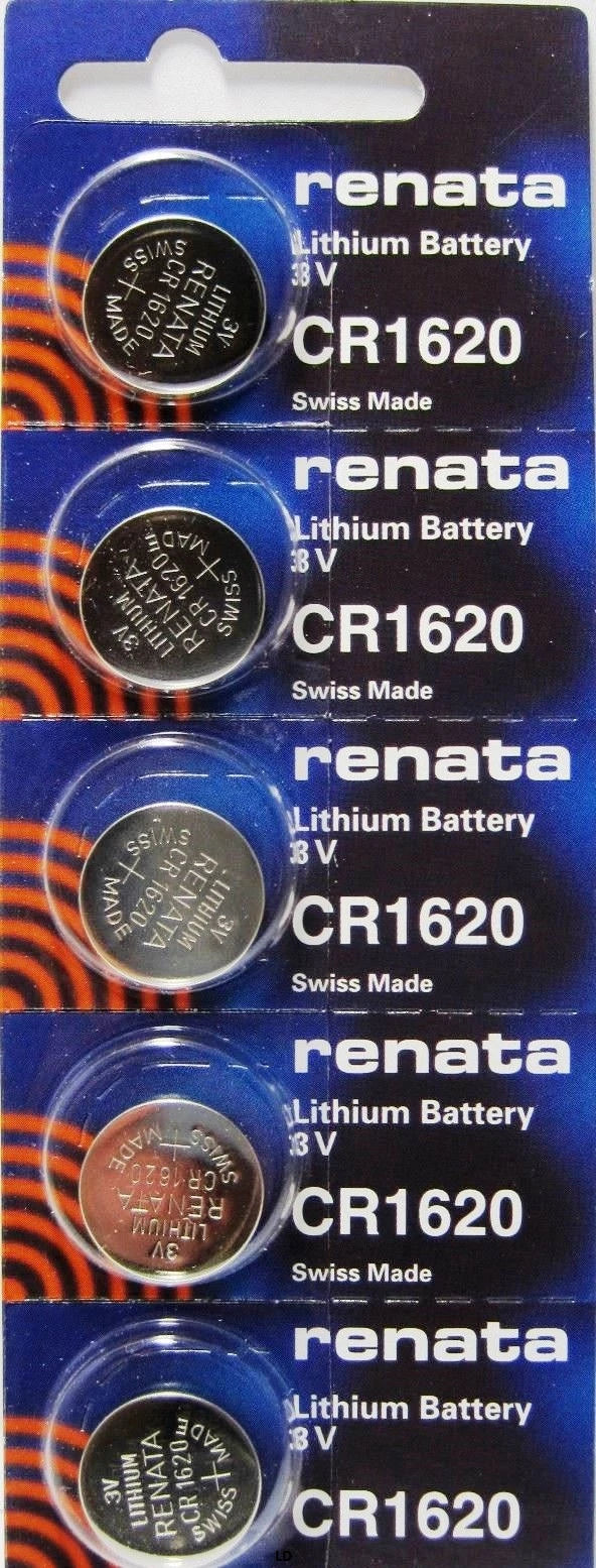 CR1620 RENATA WATCH BATTERIES (5 Piece) ECR1620 KCR1620 New Authorized Seller