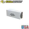 Exell Battery 416A Battery Fits Med Labs EMS-2A Electronic Muscle Stimulator