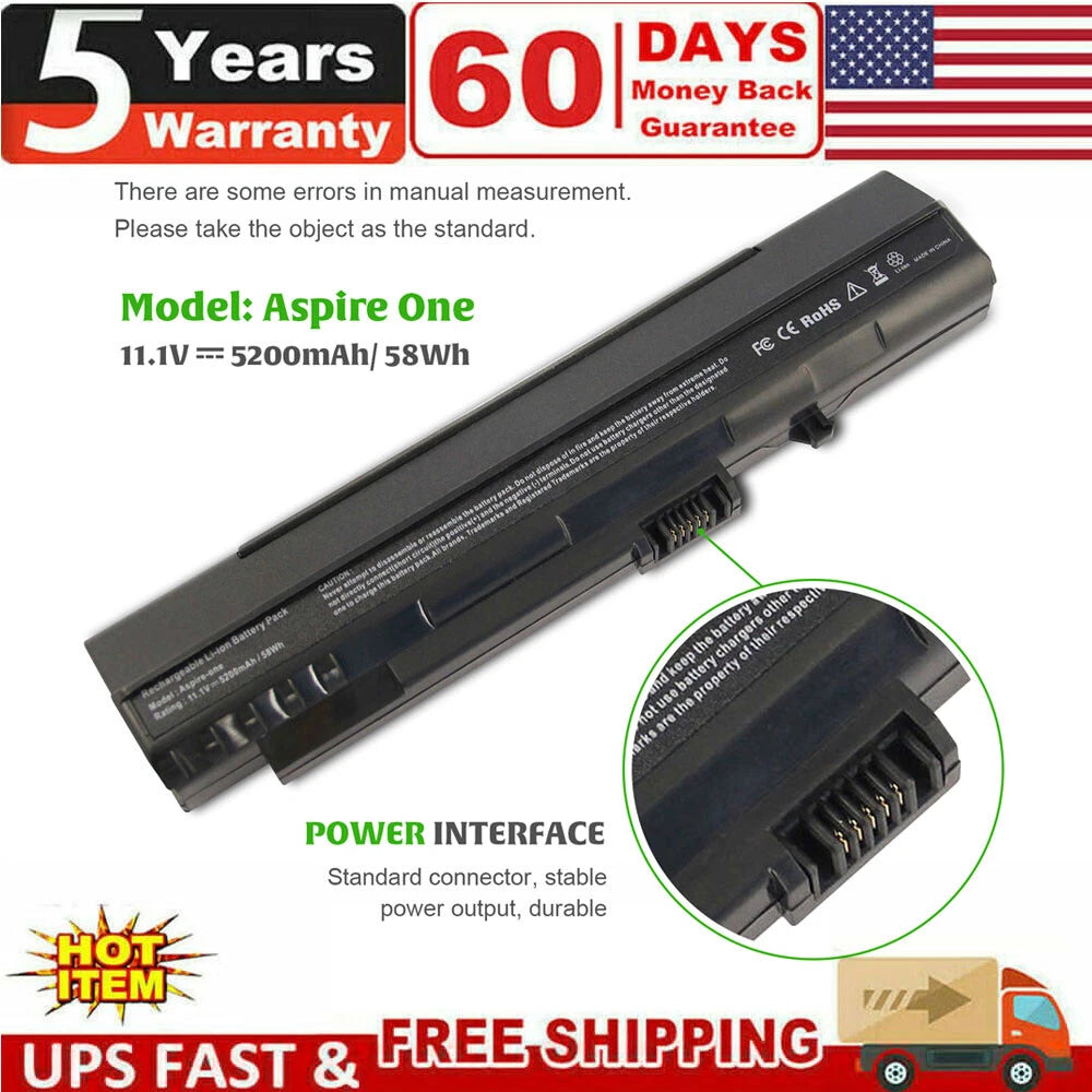 UM08A32 Battery For Acer Aspire One A110 UM08A51 UM08A52 UM08A71 UM08A72 UM08A7