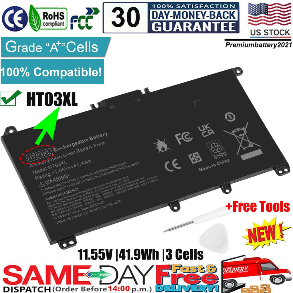 New Battery for HP Pavilion 17-BY 17-BY1053DX 17-BY1033DX 17-BY0060NR L11421-1C2
