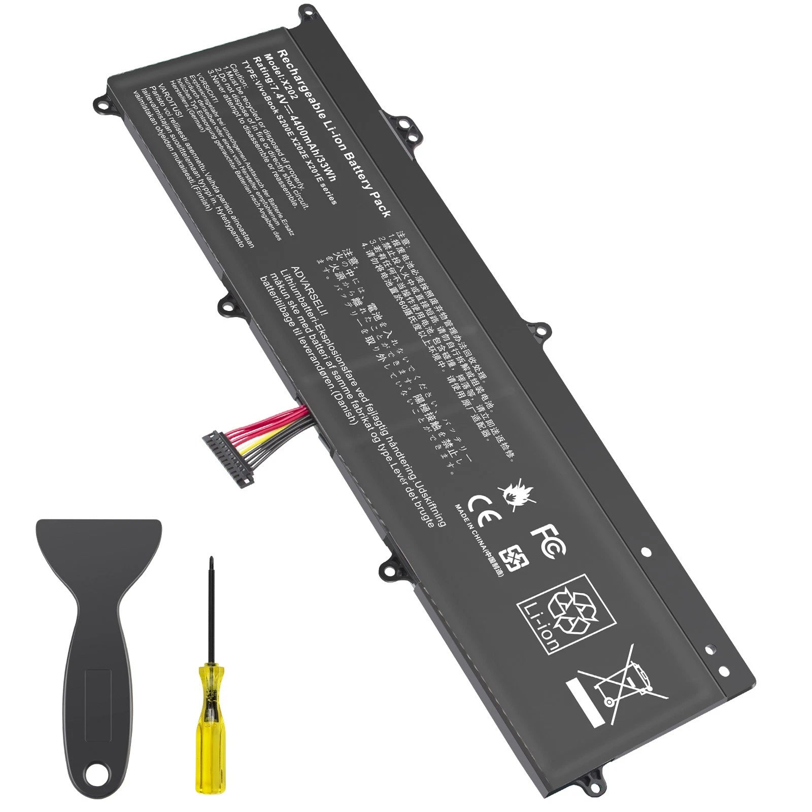 38Wh Battery C21-X202 For ASUS VivoBook X202 X202E X201E S200E Q200E Series FAST