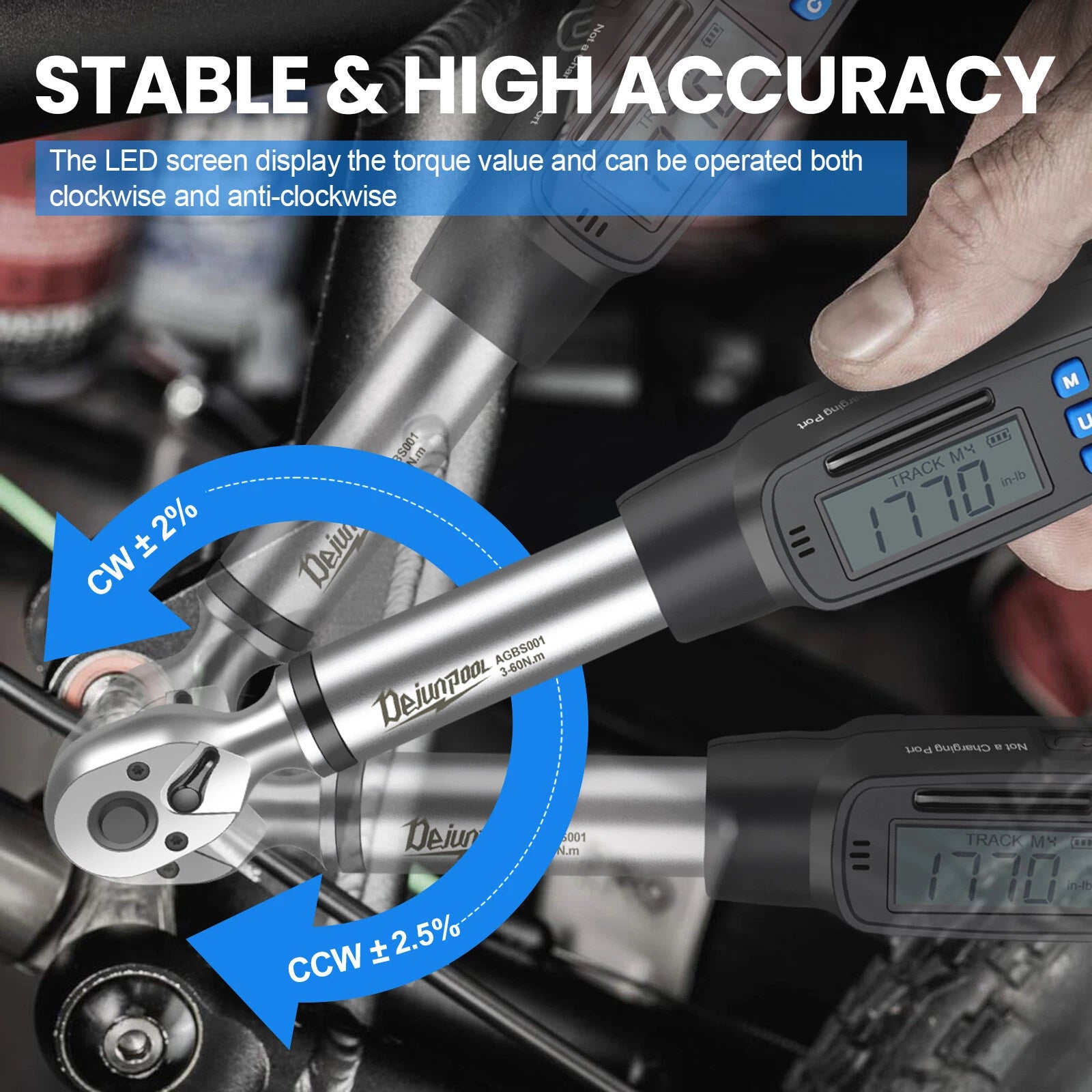 ?Torque Wrench Adjustable Digital/Mechanical Torque Wrench 1/2'' 3/8" 1/4''Drive