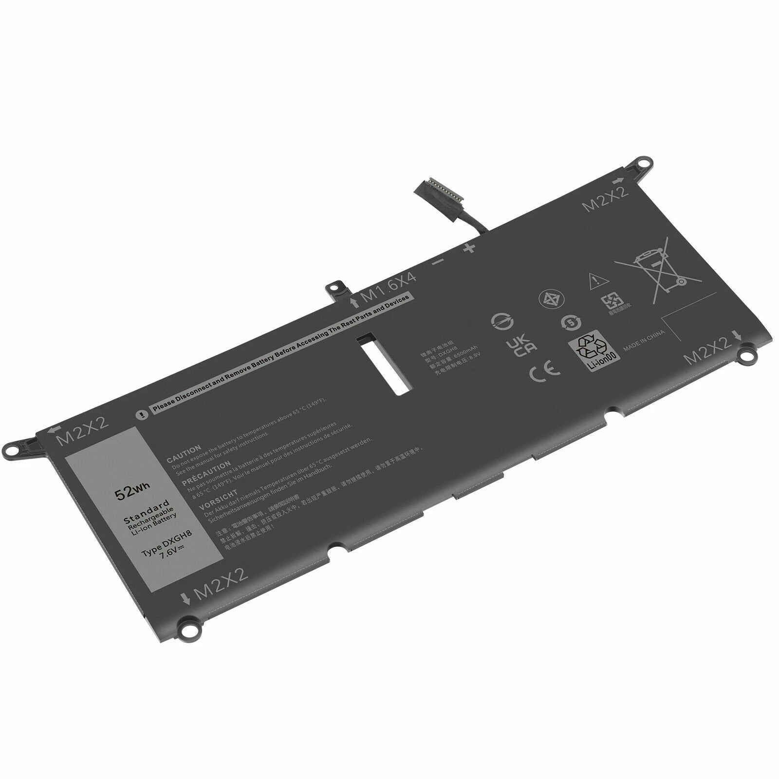 Laptop Battery for Dell XPS 13 9370 9380 Latitude 3301 G8VCF 0H754V DXGH8 52Wh