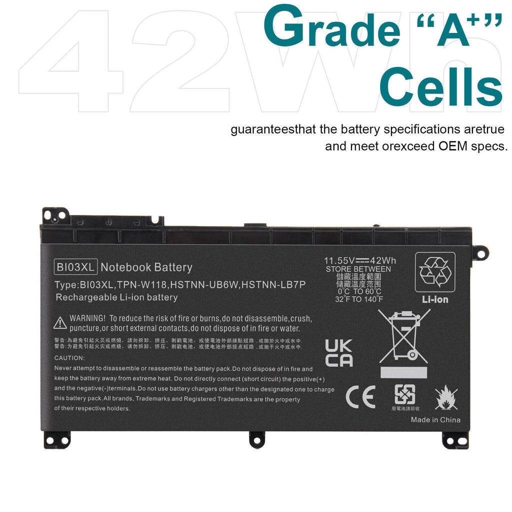 Battery For HP Pavilion x360 M3 B103XL Battery for TPN-W118 42Wh 844203-855