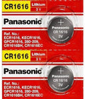 CR 1616 PANASONIC LITHIUM BATTERIES (2 piece) 3V Watch New Authorized Seller