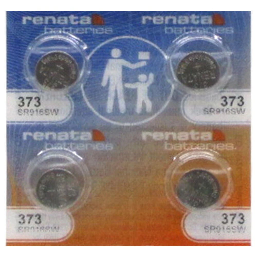 Renata 373 Silver Oxide 4 Batteries (SR916SW / SR916W)