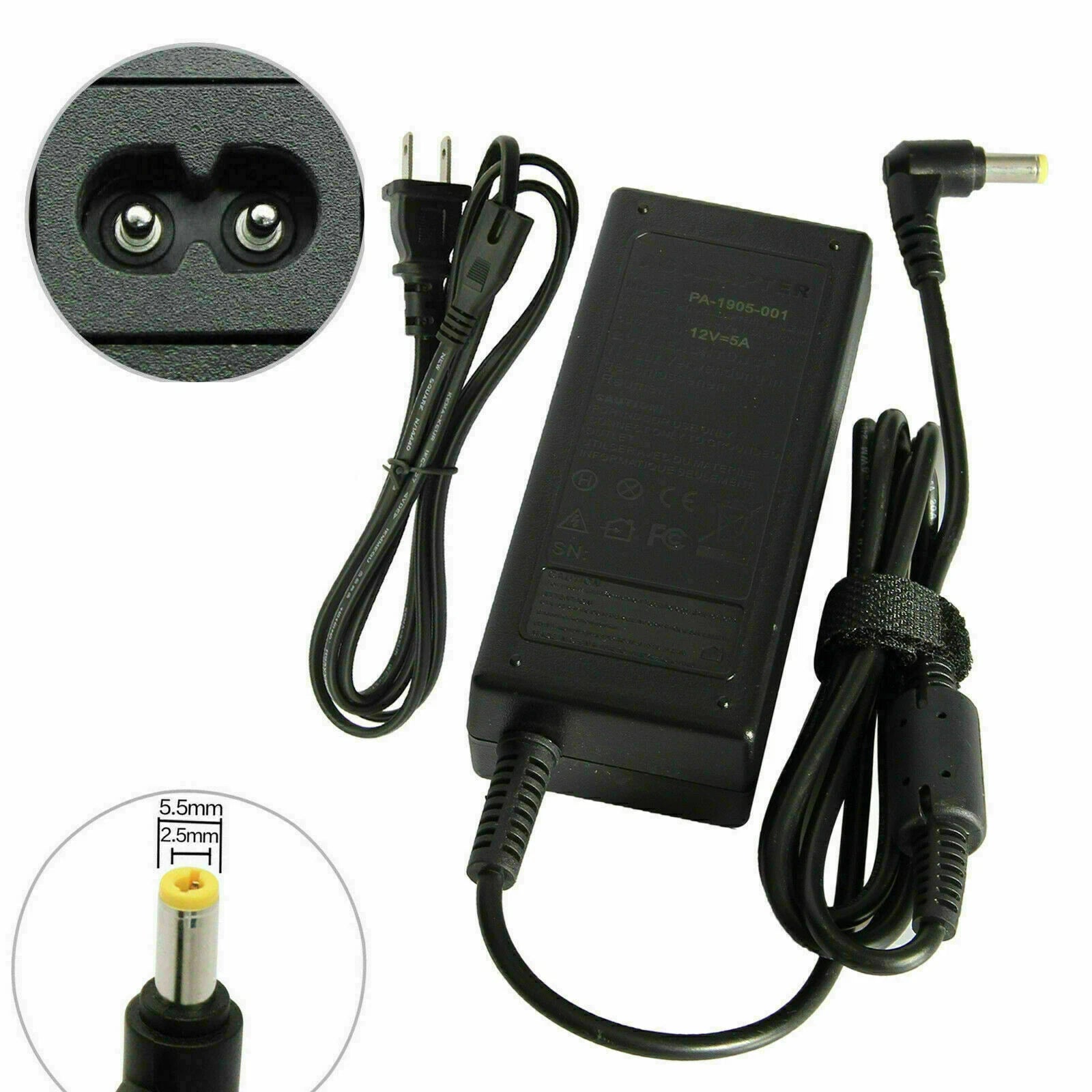AC Adapter For Dell 22'' 23'' 24'' Screen,S2340M ADP-40DD B S2240L PA-1041-71