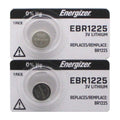 2 Pk Energizer BR1225 CR1225 3V Lithium Batteries