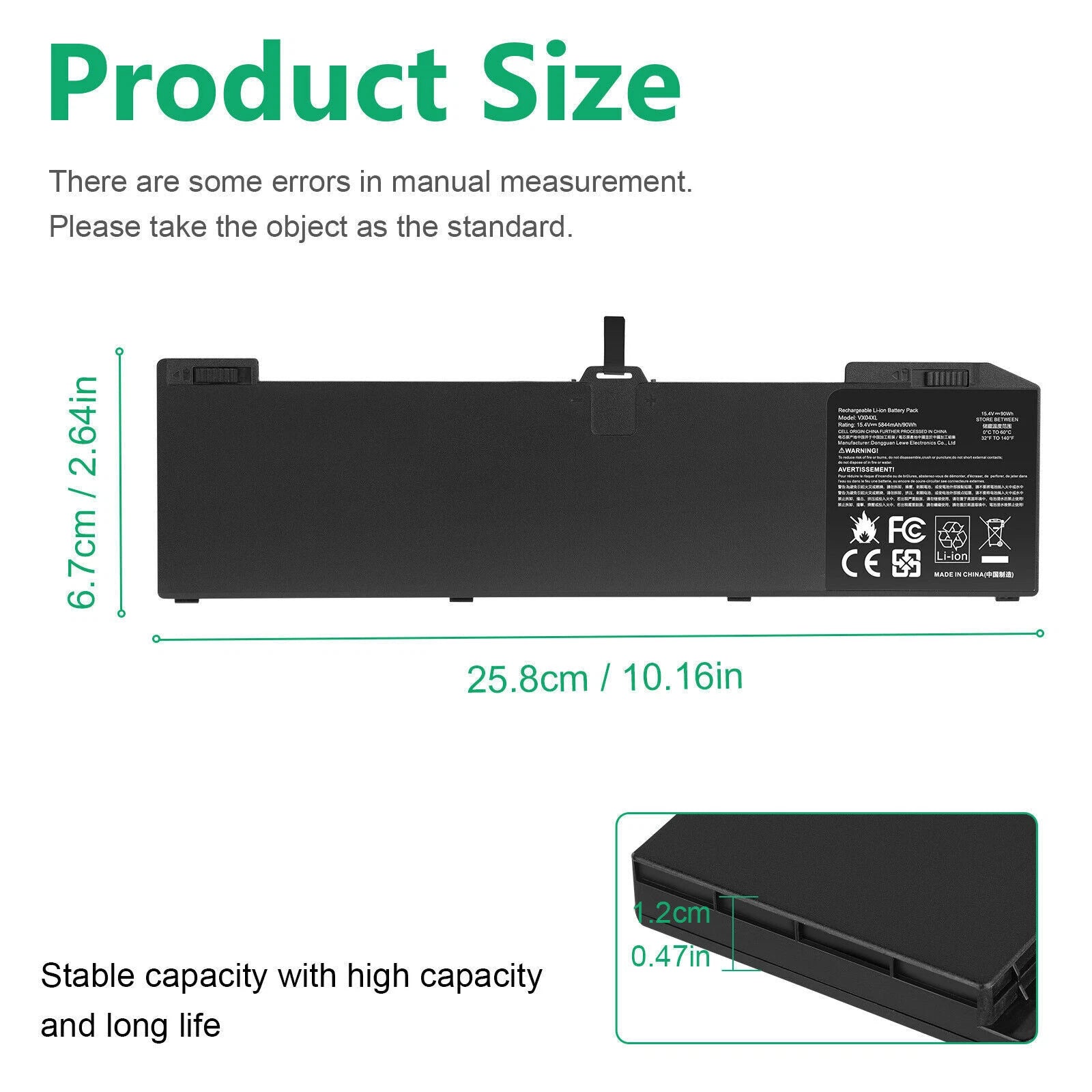 NEW VX04XL Battery For HP Zbook 15 G5 G6 Series HSTNN-IB8F L06302-1C1 L05766-855